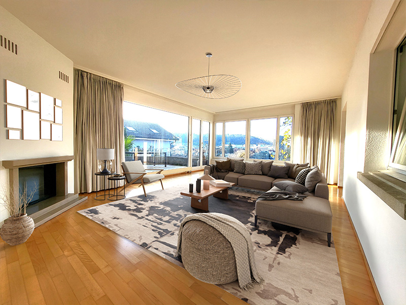 Die Natur im Rücken, die Stadt zu Füssen